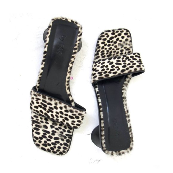 by FAR Sonia cheetah print pony hair mules - Picture 3 of 4